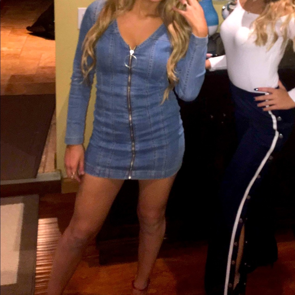 Denim dress cute